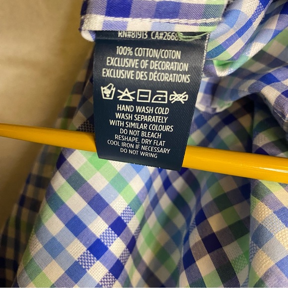 Robert Graham Plaid Shirt Flip Cuff Long Sleeve Mens Size 2XL - Picture 10 of 14